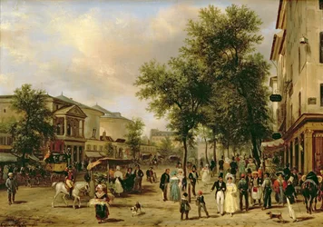 Widok na bulwar Montmartre, Paryż, 1830